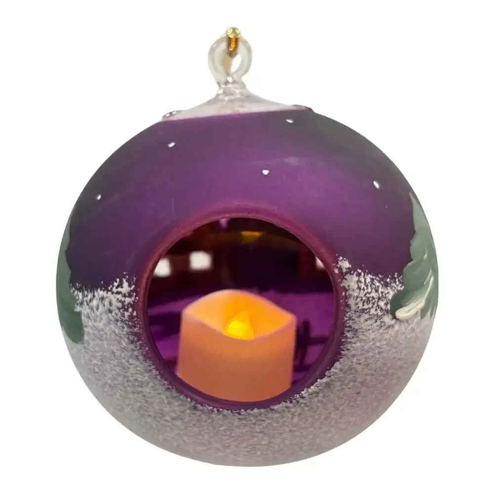 Purple Blown Glass Jumbo 5